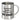 Wie trinkst du deinen Kaffee? Mit Schuss – Edelstahlbecher 400 ml – Silber – Ohne Deckel und Karabiner – Ansicht 1 #farbe_silber