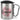 Lieblings-Cousine – Karabinerbecher 330 ml – Silber/Silber – Mit Deckel – Ansicht 1 #farbe_silber-silber