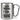 Ich habe zwei Titel: Mama und Oma – und ich rocke sie beide – Karabinerbecher 330 ml – Silber/Silber – Ohne Deckel – Ansicht 1 #farbe_silber-silber