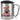 Glühschweinchen – Karabinerbecher 330 ml – Silber/Silber – Mit Deckel – Ansicht 1 #farbe_silber-silber