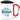 Lieblings-Partner – Karabinerbecher 330 ml – Weiß/Rot – Mit Deckel – Ansicht 1 #farbe_weiss-rot
