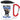 Anti-Stress Tasse für Metal-Fans – Karabinerbecher 330 ml – Weiß/Rot – Mit Deckel – Ansicht 1 #farbe_weiss-rot