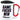 Game, Fokus, Win – Karabinerbecher 330 ml – Weiß/Rot – Mit Deckel – Ansicht 1 #farbe_weiss-rot