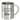 Durchhalten – später gibt es Bier – Edelstahlbecher 400 ml – Silber – Ohne Deckel und Karabiner – Ansicht 1 #farbe_silber