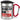 Während du redest, denke ich an Titten – Karabinerbecher 330 ml – Silber/Rot – Mit Deckel – Ansicht 1 #farbe_silber-rot
