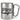 Glühwein ist wie Tee, nur lustiger – Karabinerbecher 330 ml – Silber/Silber – Ohne Deckel – Ansicht 1 #farbe_silber-silber