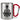 So sieht der beste Steuerberater der Welt aus! – Karabinerbecher 330 ml – Silber/Rot – Ohne Deckel – Ansicht 1 #farbe_silber-rot