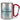 Lieblings-Schwiegervater – Karabinerbecher 330 ml – Silber/Rot – Ohne Deckel – Ansicht 1 #farbe_silber-rot