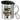 Traue keinem Arzt, der heute noch keinen Kaffee hatte – Edelstahlbecher 400 ml – Silber – Mit Deckel und Karabiner – Ansicht 1 #farbe_silber