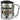 Traue keinem Postboten, der heute noch keinen Kaffee hatte – Karabinerbecher 330 ml – Silber/Silber – Mit Deckel – Ansicht 1 #farbe_silber-silber