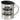 Ich bin Trainerin, was ist deine Superkraft? – Edelstahlbecher 400 ml – Silber – Mit Deckel – Ansicht 1 #farbe_silber