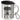 Schonend behandeln, dieser Kollege ist seit 40 Jahren im Dienst – Jubiläum – Edelstahlbecher 400 ml – Silber – Mit Deckel und Karabiner – Ansicht 1 #farbe_silber