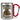 Anti-Stress Tasse für Schreiner – Karabinerbecher 330 ml – Silber/Rot – Ohne Deckel – Ansicht 1 #farbe_silber-rot