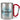 Lieblings-Bräutigam – Karabinerbecher 330 ml – Silber/Rot – Ohne Deckel – Ansicht 1 #farbe_silber-rot