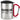 Ich atme ein – ich raste aus – Karabinerbecher 330 ml – Silber/Rot – Mit Deckel – Ansicht 1 #farbe_silber-rot