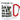 Ich bin in Rente, ich muss gar nichts – Karabinerbecher 330 ml – Weiß/Rot – Ohne Deckel – Ansicht 1 #farbe_weiss-rot