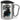 Das schwarze Schaf der Familie – Karabinerbecher 330 ml – Silber/Silber – Mit Deckel – Ansicht 1 #farbe_silber-silber