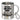 Ich bin Zwillingsmama, was ist deine Superkraft? – Edelstahlbecher 400 ml – Silber – Mit Karabiner – Ansicht 1 #farbe_silber