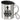 So sieht der beste Postbote der Welt aus! – Edelstahlbecher 400 ml – Silber – Mit Deckel und Karabiner – Ansicht 1 #farbe_silber