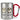 Schaf, unschaf – Karabinerbecher 330 ml – Silber/Rot – Ohne Deckel – Ansicht 1 #farbe_silber-rot