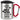 Ich wollte heute die Welt retten, aber es regnet – Karabinerbecher 330 ml – Silber/Rot – Mit Deckel – Ansicht 1 #farbe_silber-rot