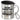 Ich bin Krankenpflegerin, was ist deine Superkraft? – Edelstahlbecher 400 ml – Silber – Mit Deckel und Karabiner – Ansicht 1 #farbe_silber