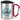 Lieblings-Onkel – Karabinerbecher 330 ml – Silber/Rot – Mit Deckel – Ansicht 1 #farbe_silber-rot