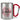Lieblings-Enkelin – Karabinerbecher 330 ml – Silber/Rot – Ohne Deckel – Ansicht 1 #farbe_silber-rot