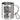 Es gibt so viele Mamas auf der Welt und ich hab die Beste – Edelstahlbecher 400 ml – Silber – Mit Karabiner – Ansicht 1 #farbe_silber