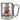 Glühschweinchen – Karabinerbecher 330 ml – Silber/Silber – Ohne Deckel – Ansicht 1 #farbe_silber-silber