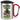 Anti-Stress Tasse für den Umzug – Karabinerbecher 330 ml – Silber/Rot – Mit Deckel – Ansicht 1 #farbe_silber-rot