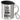 Ich sah dich, wollte dich – jetzt lasse ich meinen Lieblingsmenschen nie wieder los – Edelstahlbecher 400 ml – Silber – Mit Deckel und Karabiner – Ansicht 1 #farbe_silber