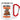 Anti-Stress Tasse für Maurer – Karabinerbecher 330 ml – Weiß/Rot – Ohne Deckel – Ansicht 1 #farbe_weiss-rot