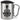 So sieht der beste Postbote der Welt aus! – Karabinerbecher 330 ml – Silber/Silber – Mit Deckel – Ansicht 1 #farbe_silber-silber