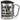 Ich bin in Rente, ich muss gar nichts – Karabinerbecher 330 ml – Silber/Silber – Mit Deckel – Ansicht 1 #farbe_silber-silber