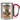 Anti-Stress Tasse für Bäcker – Karabinerbecher 330 ml – Silber/Rot – Ohne Deckel – Ansicht 1 #farbe_silber-rot