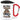 Anti-Stress Tasse fürs Töpfern – Karabinerbecher 330 ml – Weiß/Rot – Mit Deckel – Ansicht 1 #farbe_weiss-rot