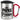 Papas Prinzessin – Karabinerbecher 330 ml – Silber/Rot – Mit Deckel – Ansicht 1 #farbe_silber-rot