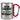 Ich bin Landwirt, was ist deine Superkraft? – Karabinerbecher 330 ml – Silber/Rot – Ohne Deckel – Ansicht 1 #farbe_silber-rot