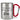 Durchhalten – später gibt es Bier – Karabinerbecher 330 ml – Silber/Rot – Ohne Deckel – Ansicht 1 #farbe_silber-rot