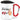 Ich bin 49+1 – Karabinerbecher 330 ml – Weiß/Rot – Mit Deckel – Ansicht 1 #farbe_weiss-rot