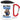 Anti-Stress Tasse für Schwimmer – Karabinerbecher 330 ml – Weiß/Rot – Mit Deckel – Ansicht 1 #farbe_weiss-rot