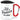 Shhh … there is Prosecco in here – Karabinerbecher 330 ml – Weiß/Rot – Mit Deckel – Ansicht 1 #farbe_weiss-rot