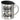 Ich brauche keine Therapie, ich muss einfach nur zum Camping – Edelstahlbecher 400 ml – Silber – Mit Deckel – Ansicht 1 #farbe_silber