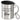Durchhalten – später gibt es Bier – Edelstahlbecher 400 ml – Silber – Mit Deckel und Karabiner – Ansicht 1 #farbe_silber