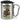 Anti-Stress Tasse für den Ruhestand – Karabinerbecher 330 ml – Silber/Silber – Mit Deckel – Ansicht 1 #farbe_silber-silber