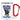 Anti-Stress Tasse für Metal-Fans – Karabinerbecher 330 ml – Weiß/Rot – Ohne Deckel – Ansicht 1 #farbe_weiss-rot