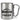 Wandercrew personalisiert mit Namen – Karabinerbecher 330 ml – Silber/Silber – Ohne Deckel – Ansicht 1 #farbe_silber-silber