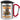 Anti-Stress Tasse für Erzieher – Karabinerbecher 330 ml – Silber/Rot – Mit Deckel – Ansicht 1 #farbe_silber-rot