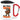 Anti-Stress Tasse für Wanderer – Karabinerbecher 330 ml – Weiß/Rot – Mit Deckel – Ansicht 1 #farbe_weiss-rot